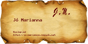 Jó Marianna névjegykártya